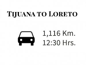 time and distance from tijuana to loreto