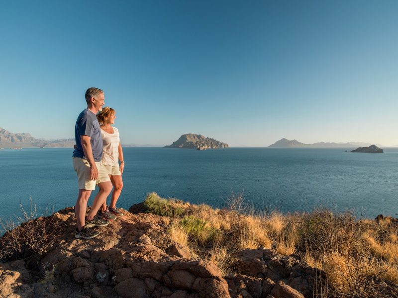 Couple Hiking in Loreto, Mexico