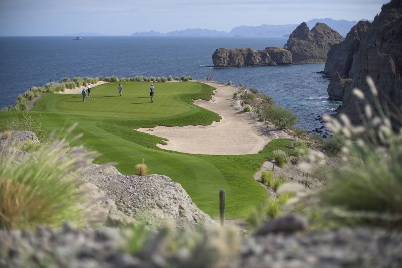 Playing golf in Loreto Mexico at TPC Danzante Bay