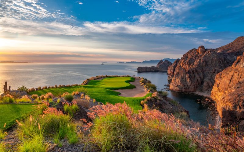 Hole 17 at TPC Danzante Bay Golf Course in Loreto Mexico