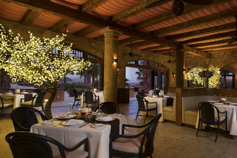 the market restaurant at Villa del Palmar Loreto