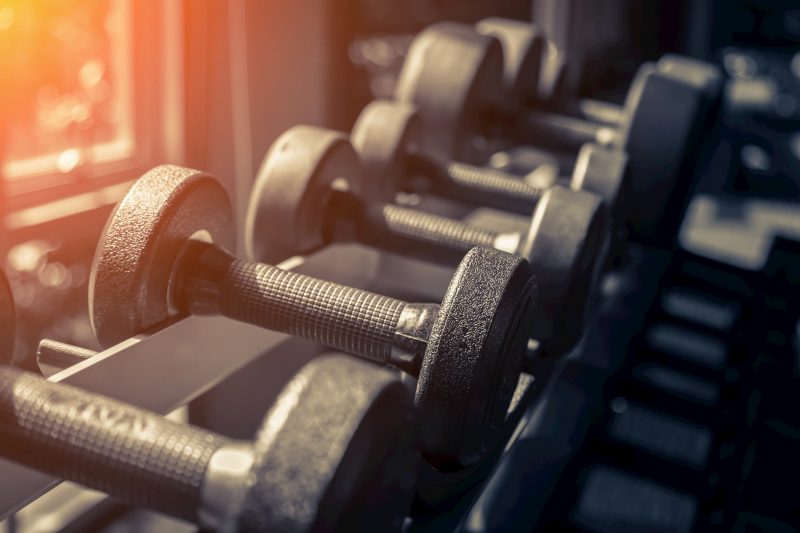 Weights help build strength for golfers