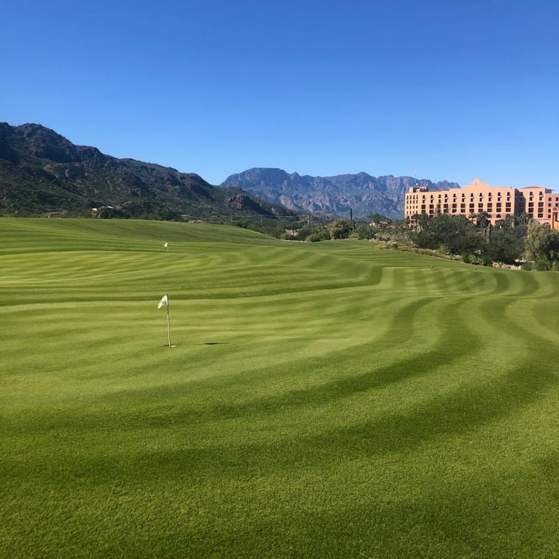 TPC Danzante Bay Course with Villa del Palmar at the background