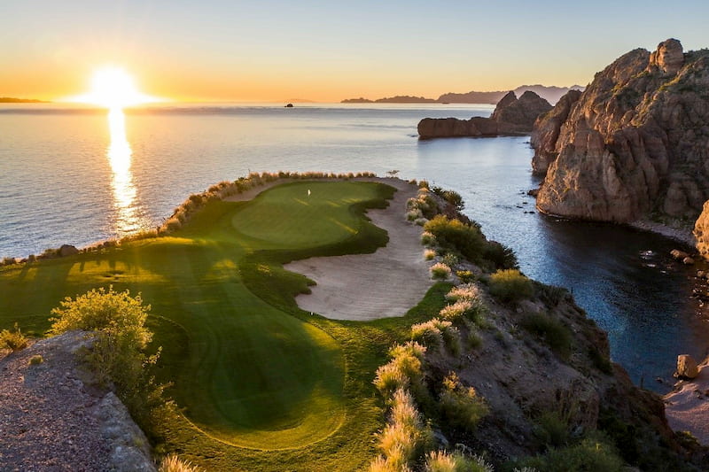 Sunset at Danzante Bay Golf Course by Patrick Koenig