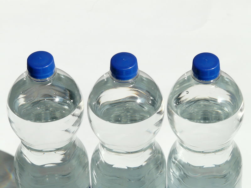 stay hydrated for your round of golf - bottles of water