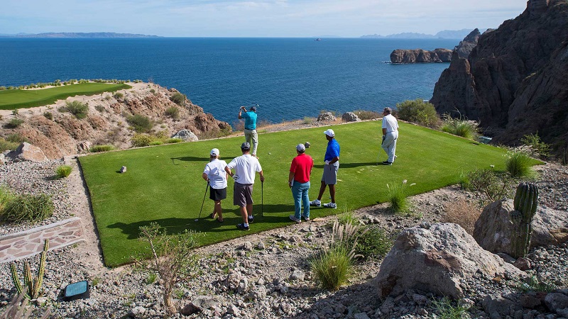 golf group playing at tpc danzante bay loreto