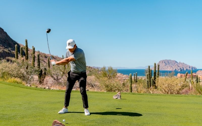 playing golf at tpc danzante bay loreto mexico