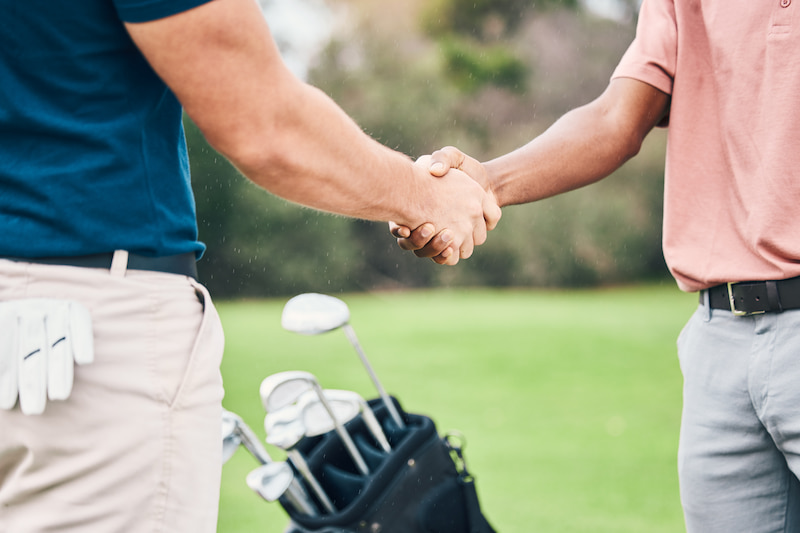 shaking hands golf etiquette