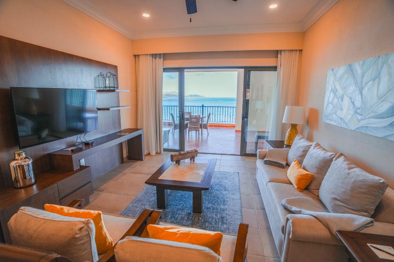 Two Bedroom Penthouse Oceanfront at villa del palmar loreto