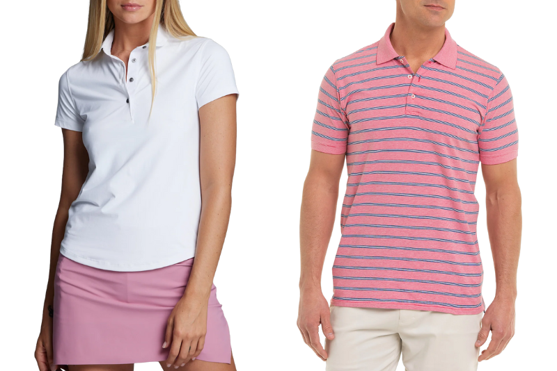 golf apparel shorter sleeve length is a rising trend in polos